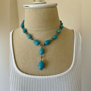 Beautiful Blue and Silver Necklace